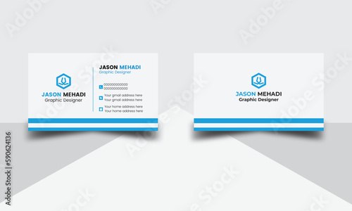 Clean advertising modern business card design. Unique professional business card template design.Minimal corporate design business card design.