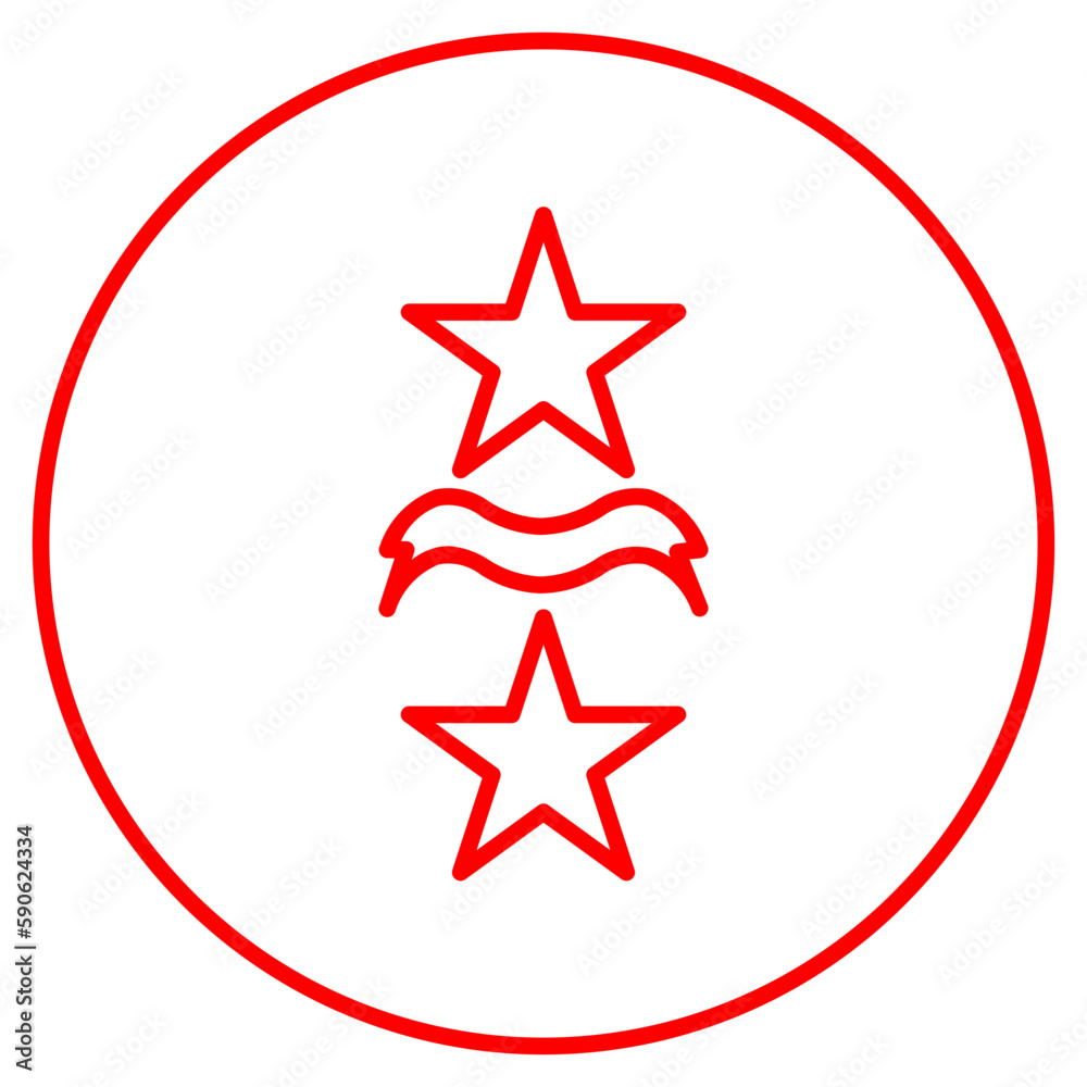 Obraz premium red logo icon
