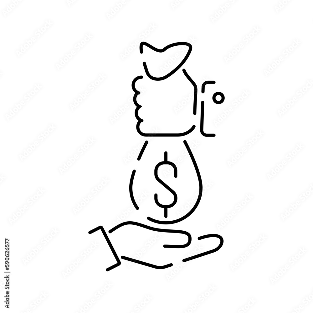 Economic line icon with popular problems and phrasing time is money, growth taxes, offshore, laundering. Vector flat style perfect for news, mass media and websites Economic line icon with popular problems and phrasing time is money, growth taxes, offshore, laundering. Vector flat style perfect for news, mass media and websites