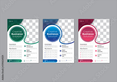 modern trend professional business flyer design corporate vector file