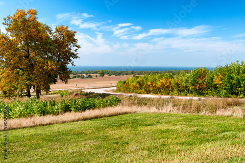 Lake Winnebago, Wisconsin, Overlook In Fall photo