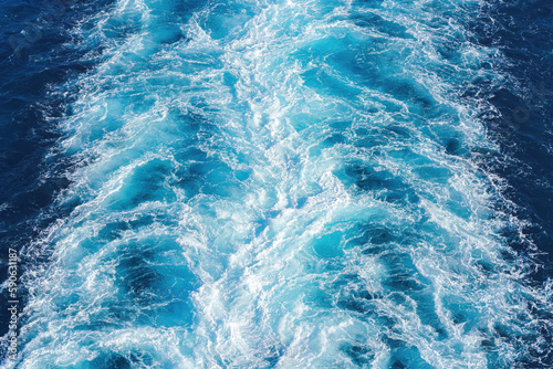 Wake stream from a large cr...