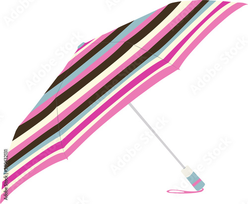 multicolored stripped umbrella illustration