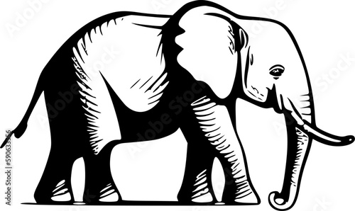 Elephant - High Quality Vector Logo - Vector illustration ideal for T-shirt graphic