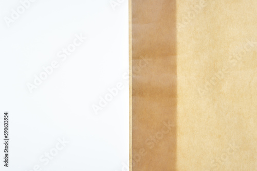 parchment bag on a white background