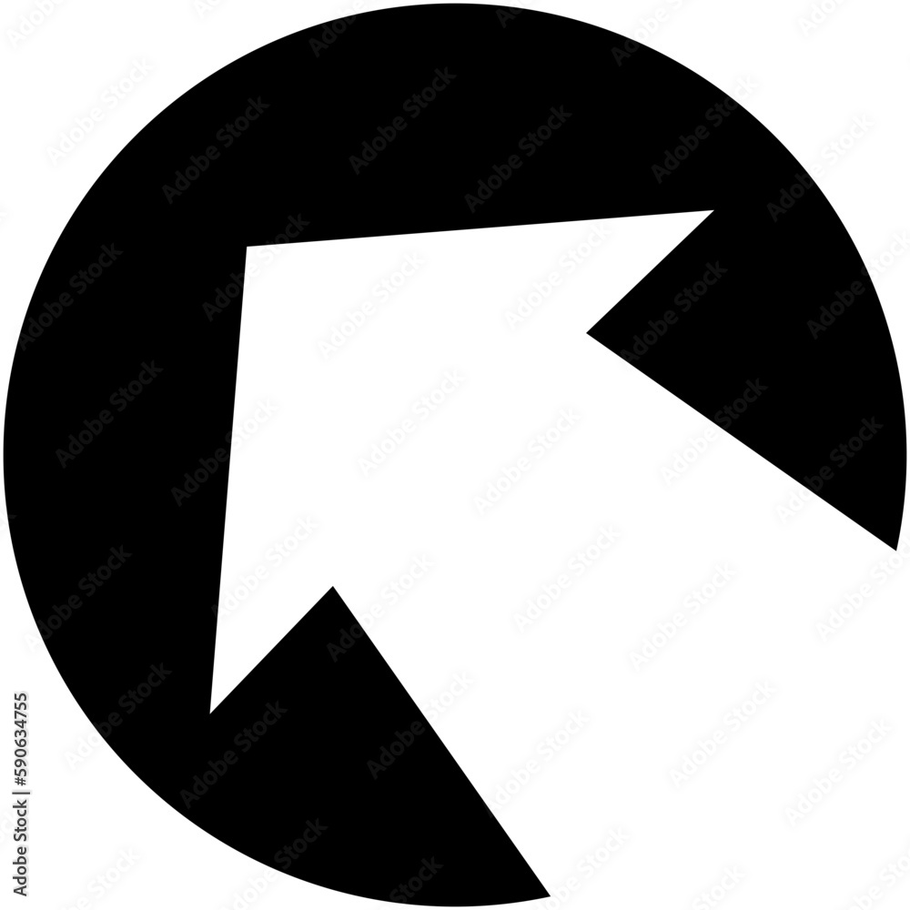  Ícone com seta diagonal esquerda para cima