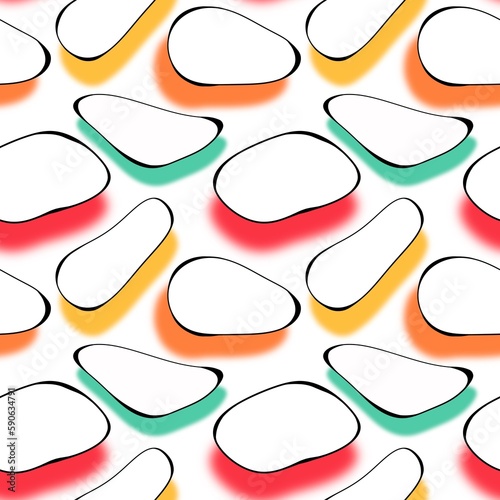 Wallpaper Mural Summer stones seamless stripes pattern for wrapping paper and fabrics and linens and kids clothes print Torontodigital.ca