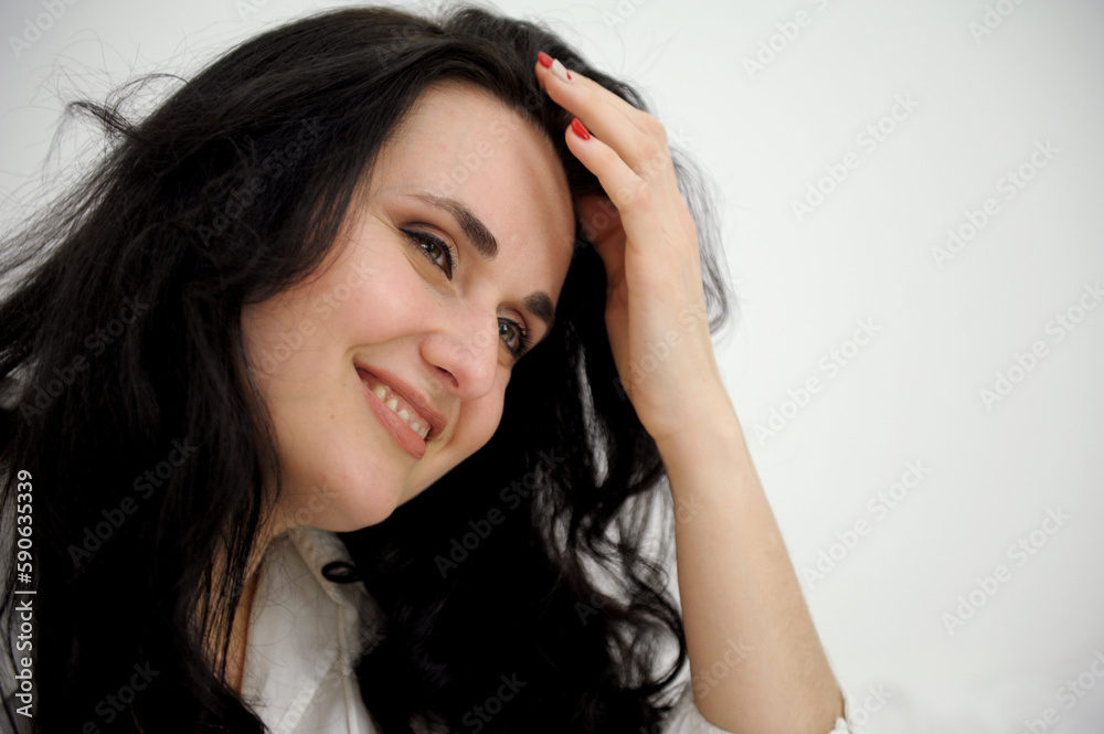 Fototapeta premium Portrait Of A Business Woman Wearing Suit. High quality photo