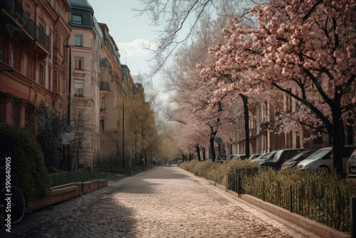 berlin in spring created with Generative AI technology © Robert Herhold