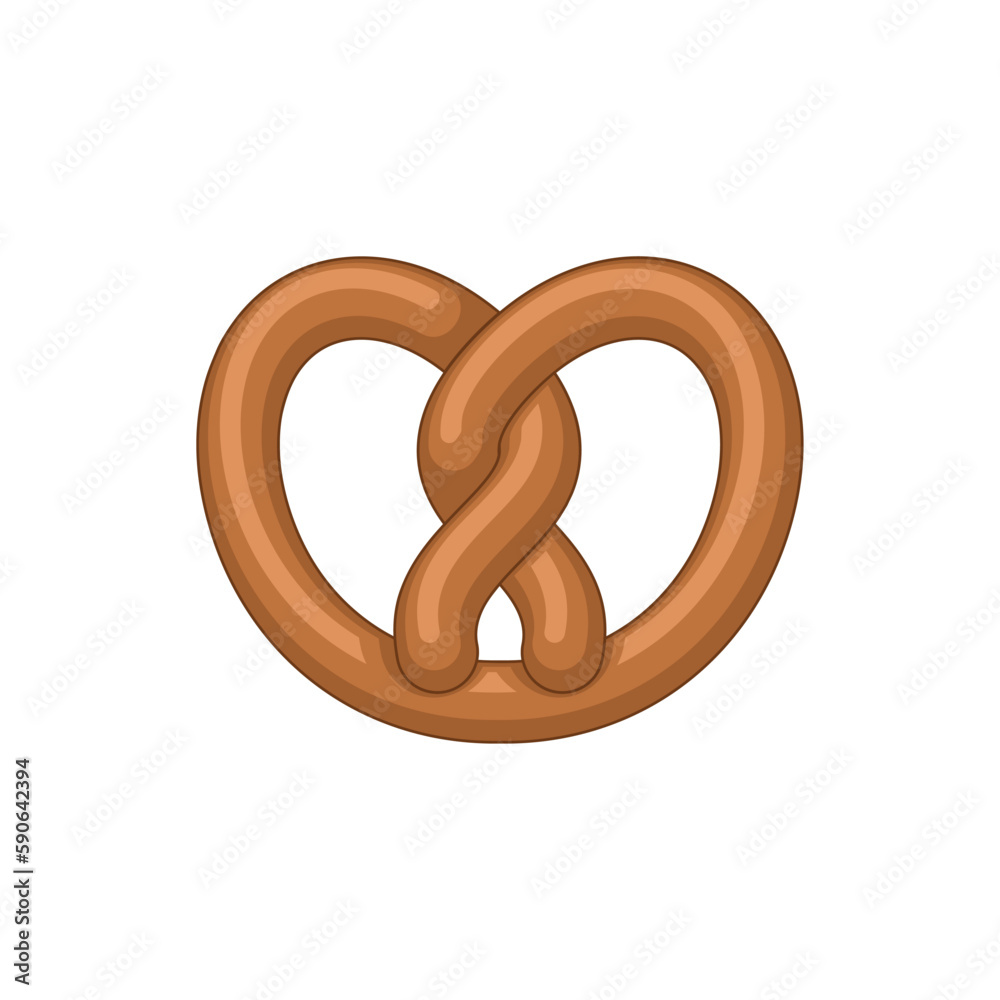 Bretzel isolated. german bakery food icon. Vector illustration Bretzel isolated. german bakery food icon. Vector illustration