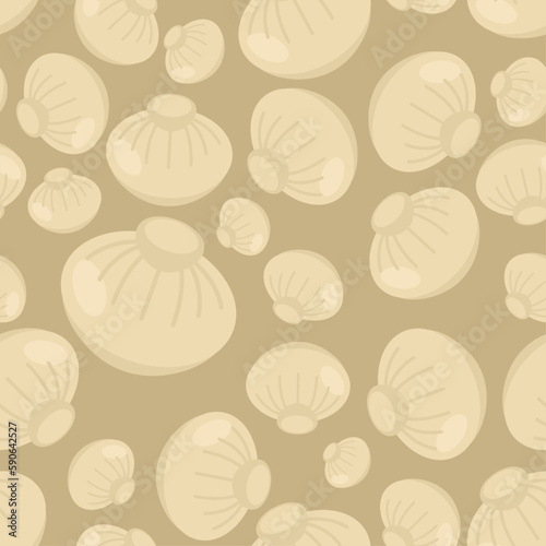 Chinese dumplings pattern seamless. Food Vector texture