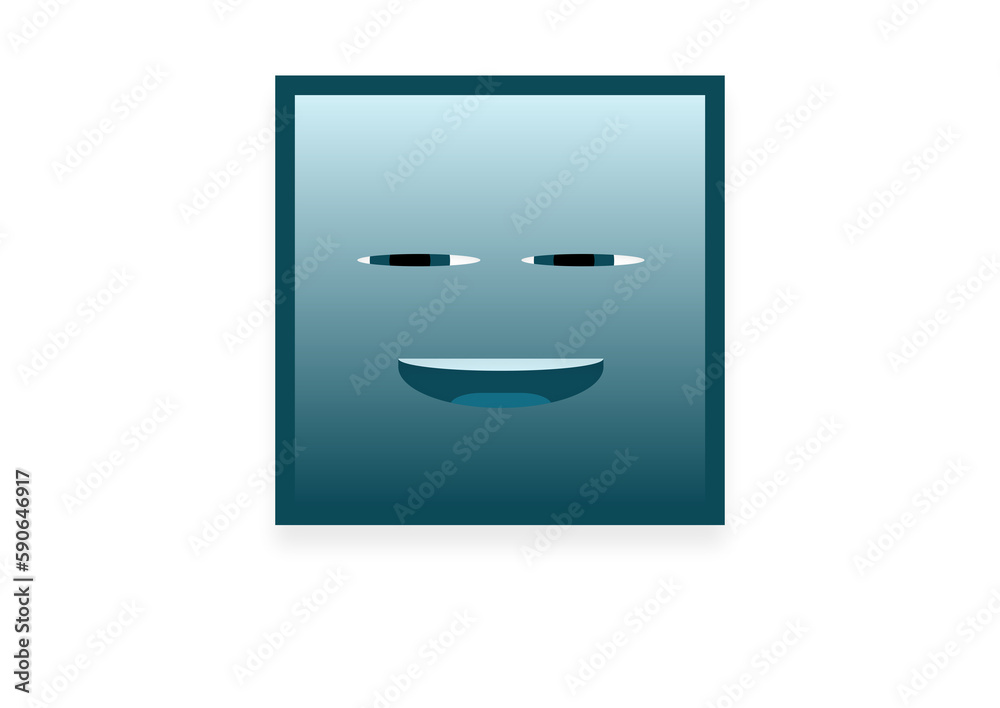 3d smiley face