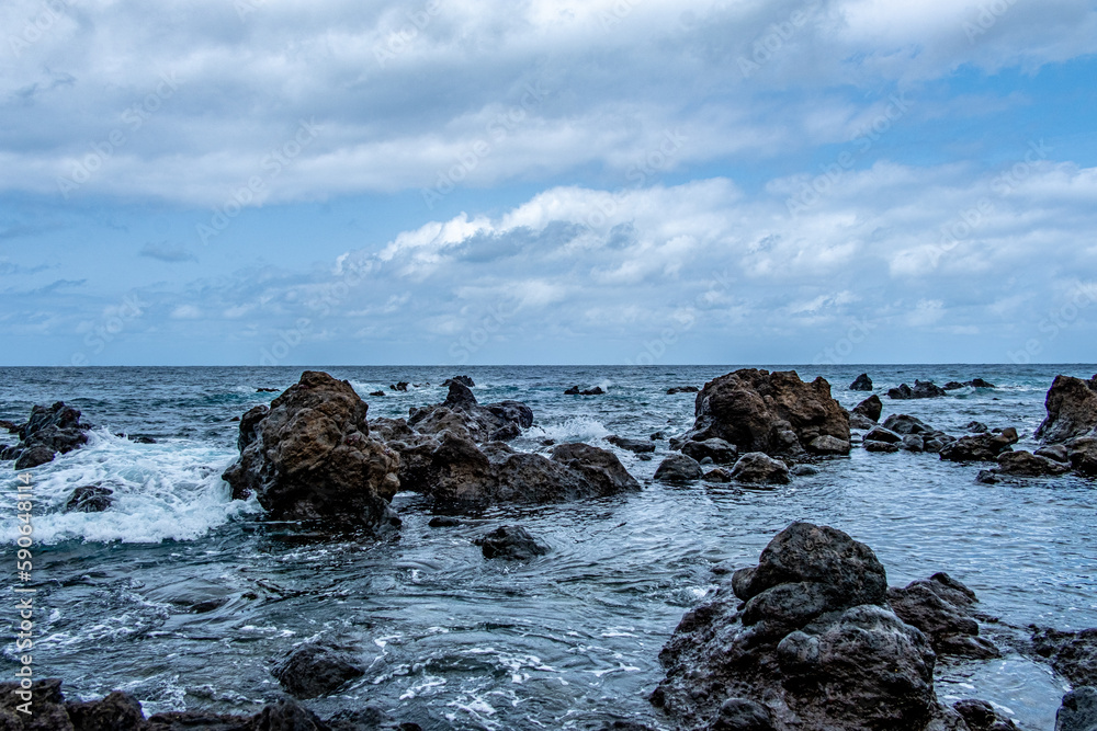 Impressionen von der Küste bei Buenavista del Norte auf der Kanareninsel Teneriffa.