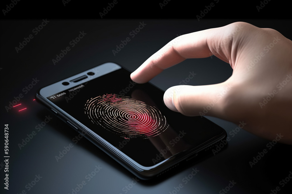 Fingerprint login for access control to mobiles computer, created with ...