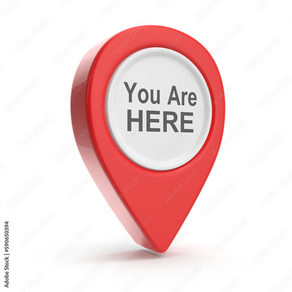 Red Map Pointer - Your Are Here Red Map Pointer - Your Are Here