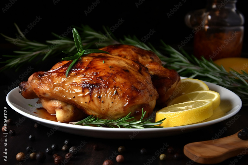 Chicken, Food Meat, Steak, Roast Grilled, Made Using Generative Ai Chicken, Food Meat, Steak, Roast Grilled, Made Using Generative Ai