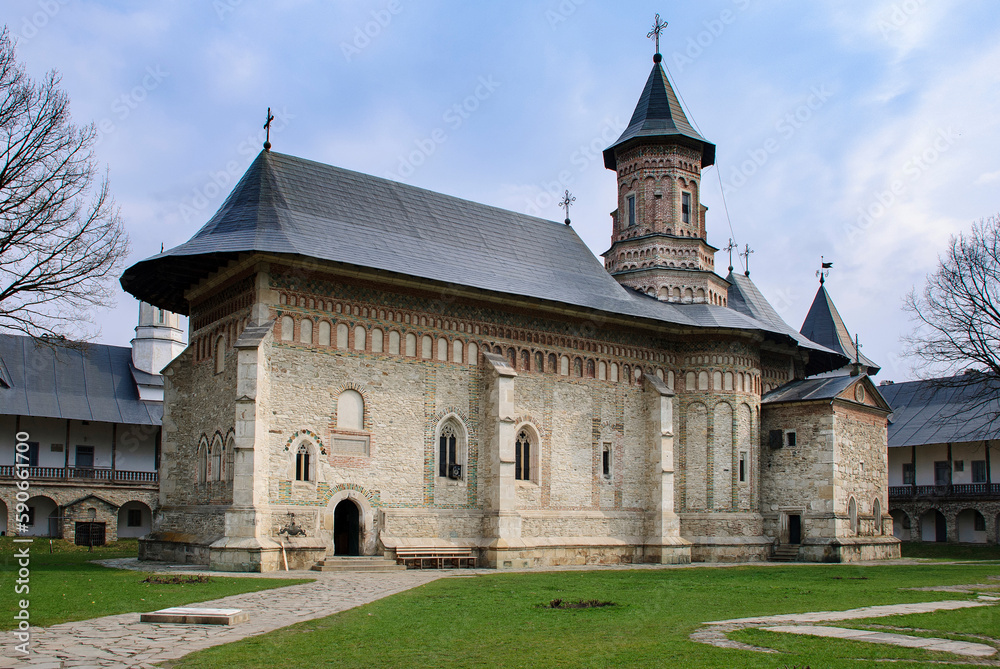 The Neamț Monastery. Romanian Orthodox medieval Monastery