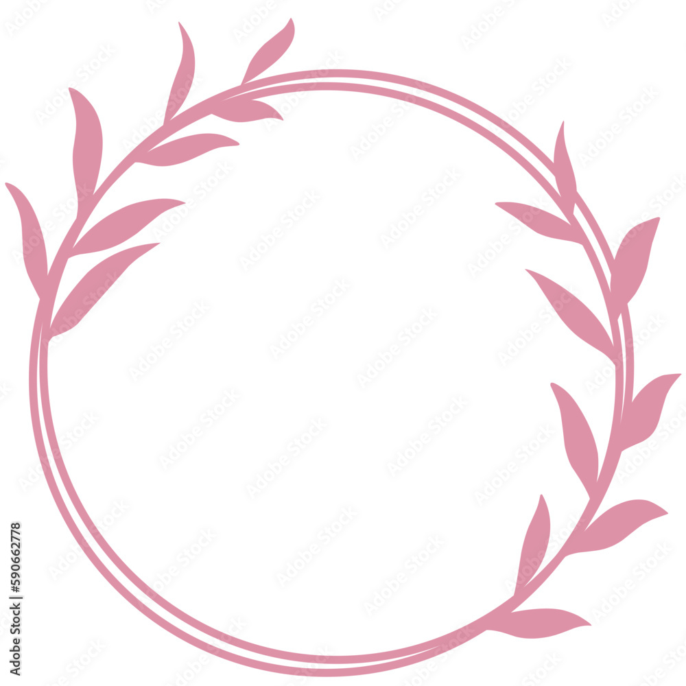 Pink Circular Frame 