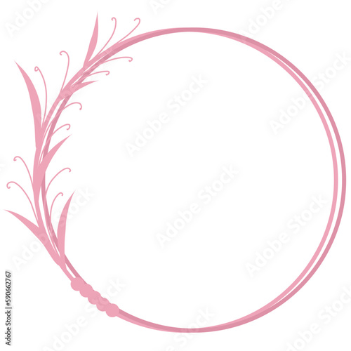 Pink Circular Frame 