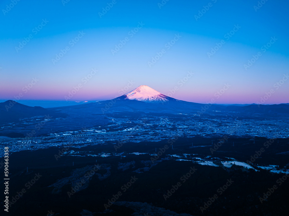 富士山 旅行 青空