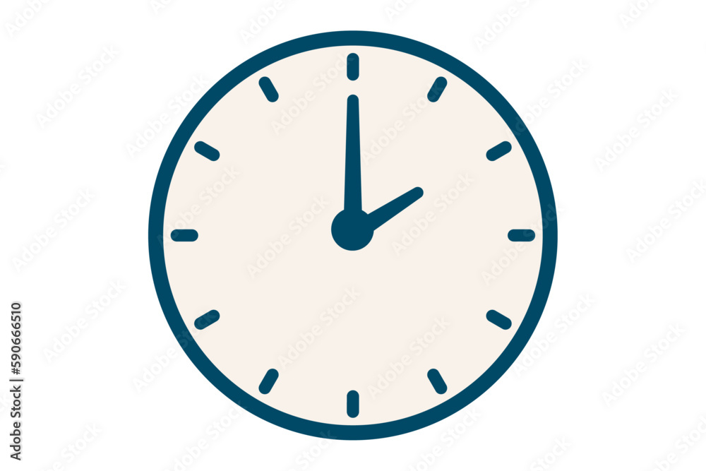 clock isolated on white