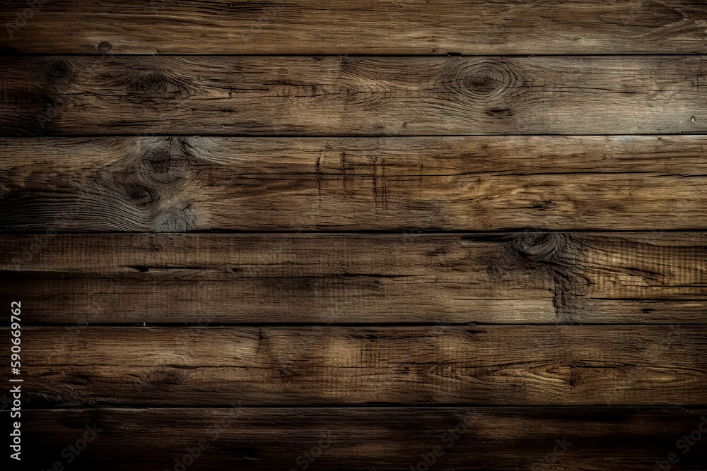 Naklejka premium wood backgrounds, brown wooden floor texture. Generative Ai. 