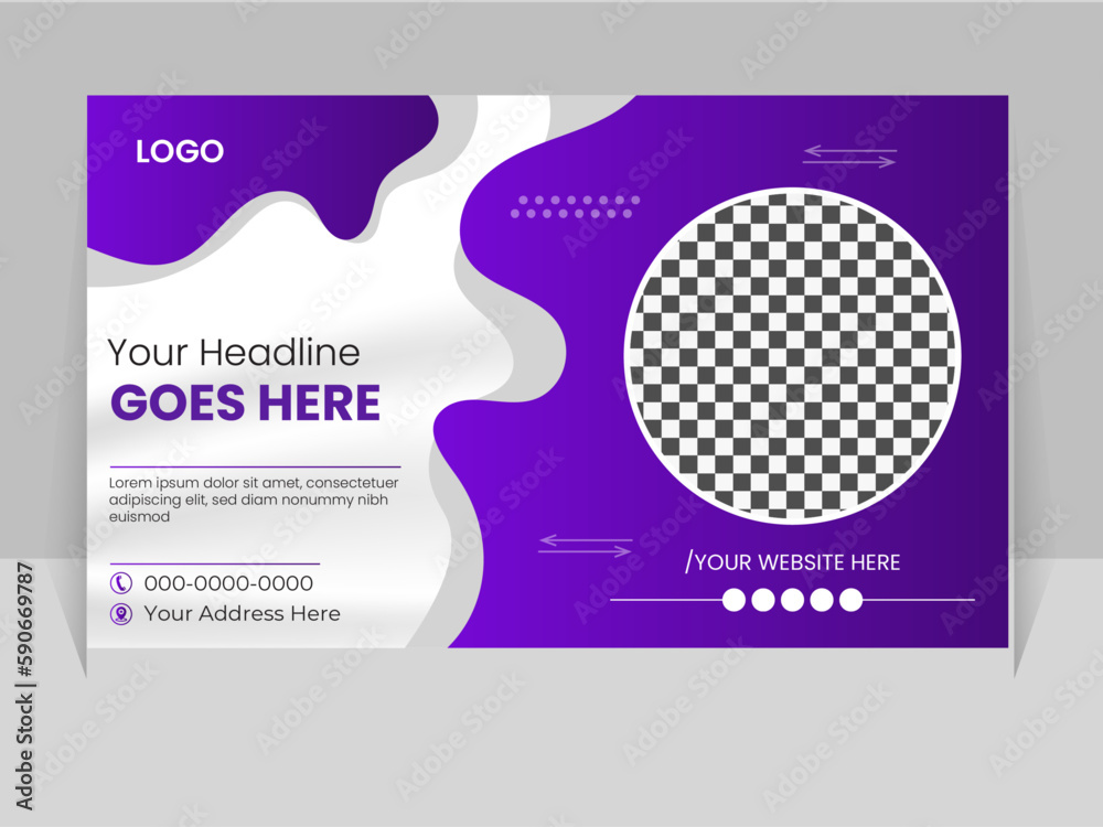 vector business banner template. abstract banner design