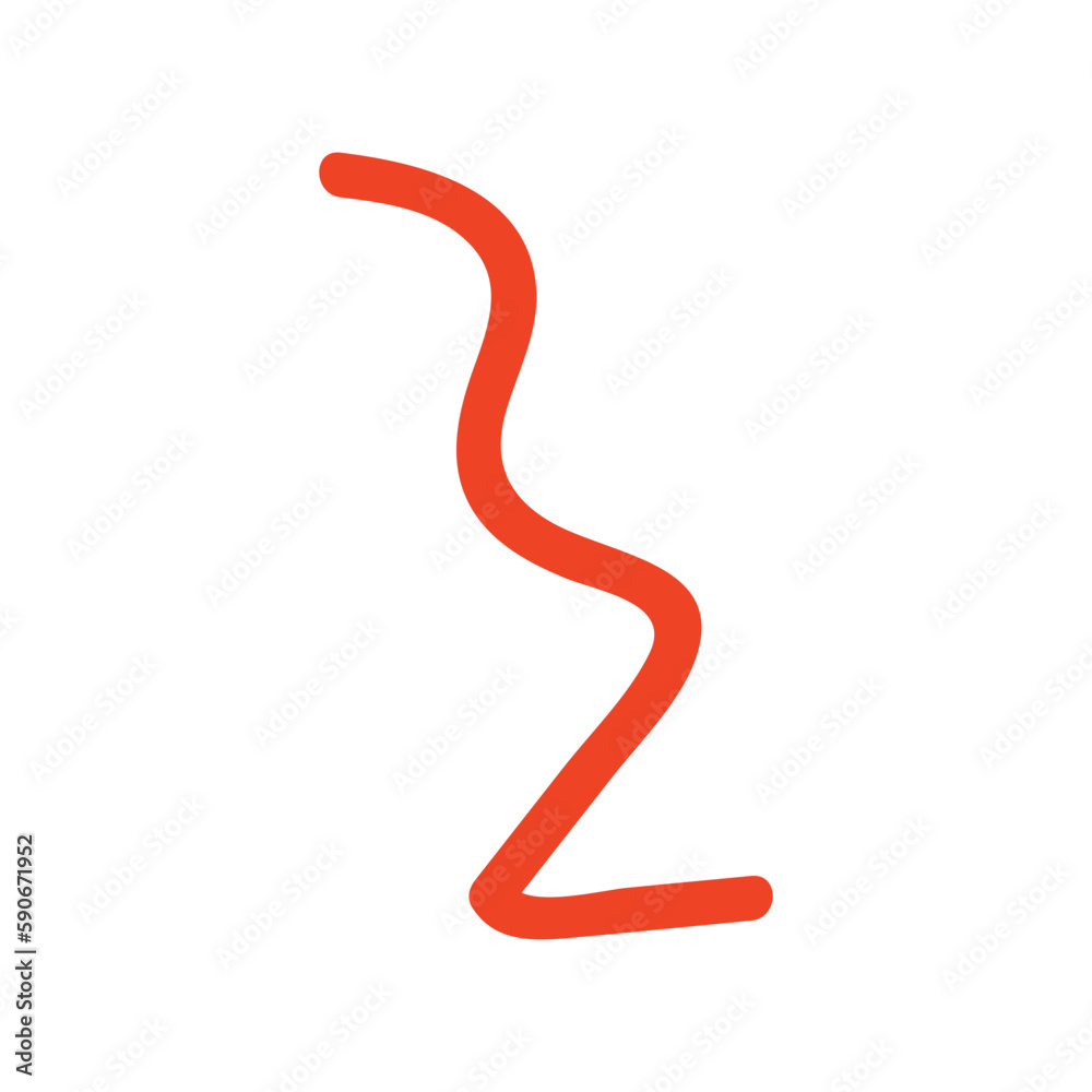 Fun colorful line doodle Fun colorful line doodle