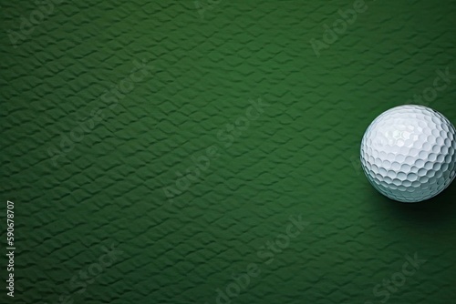 Golf With Green Background And Copyspace Generative AI