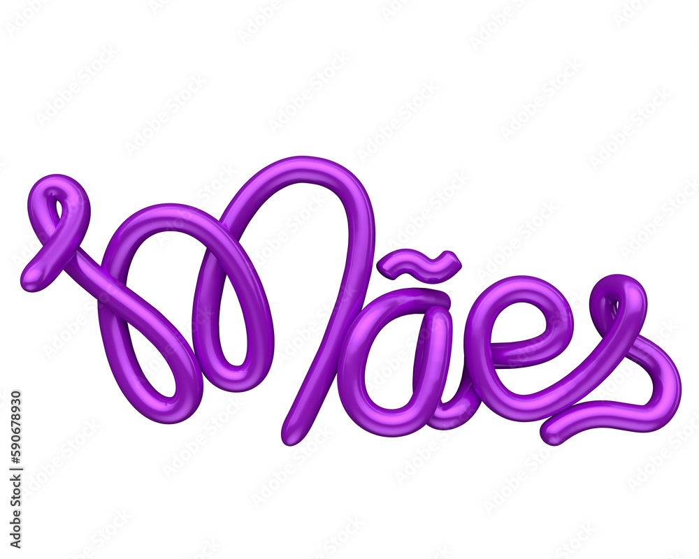 Feliz dia das mães no brasil com letras de renderizao em 3d Feliz dia das mães no brasil com letras de renderizao em 3d