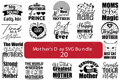 Mother's Day SVG Bundle t shirt