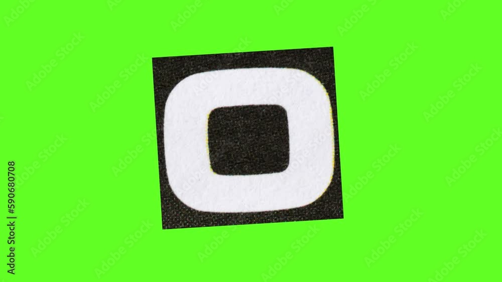 Alphabet o Ransom note Animation paper cut motion graphic videos on ...