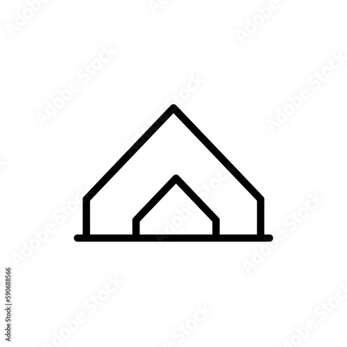 Tent icon vector logo design template