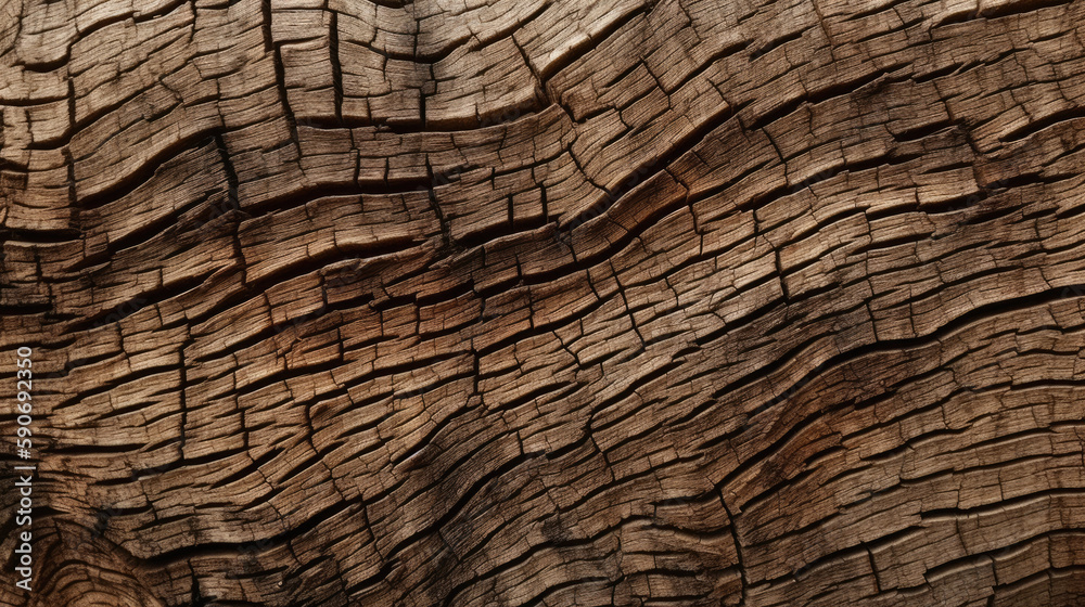 Close up of natural wood surface tree bark with cracks and surface imperfections generated by AI Close up of natural wood surface tree bark with cracks and surface imperfections generated by AI