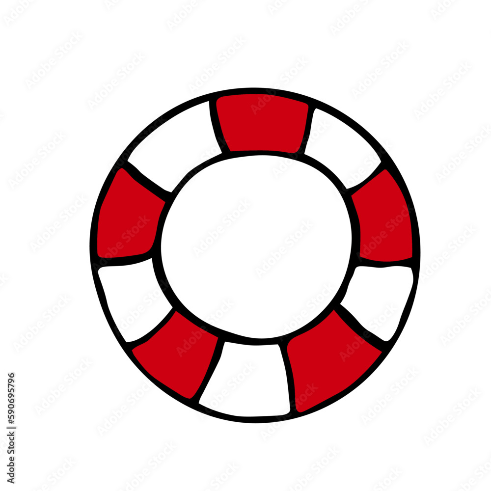 marine lifebuoy water safety stock vector illustration isolated on white background marine lifebuoy water safety stock vector illustration isolated on white background
