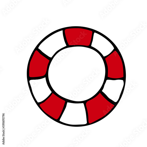 marine lifebuoy water safety stock vector illustration isolated on white background