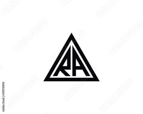 RA Logo design vector template