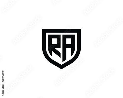 RA Logo design vector template