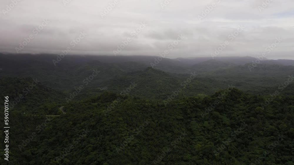 Mountains with rainforest and jungle in the mountainous province of Philippines. Mountains with rainforest and jungle in the mountainous province of Philippines.