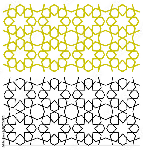 Islamic border and decoration 