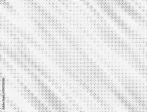 Halftone vector background. Monochrome halftone pattern. Abstract geometric dots background. Pop Art comic gradient black white texture. Design for presentation banner, poster, flyer, business card.