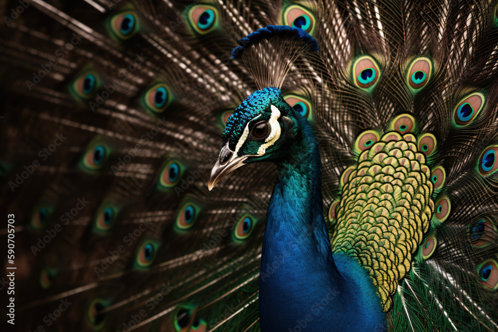 Obraz premium peacock close-up