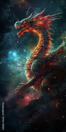 Dragon in space 
