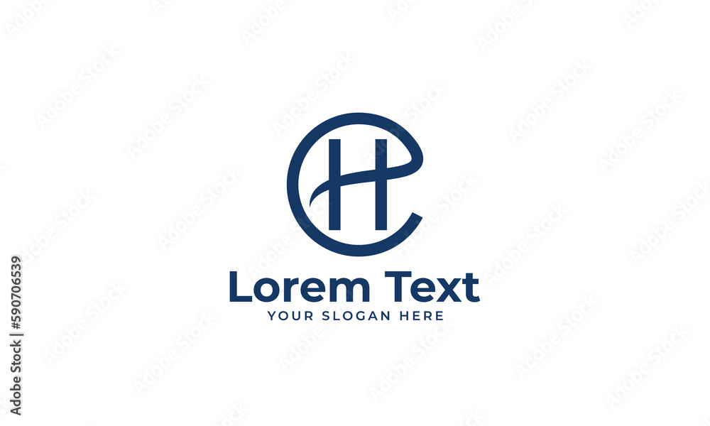 eH letter mark vector logo design, He abstract icon eH letter mark vector logo design, He abstract icon