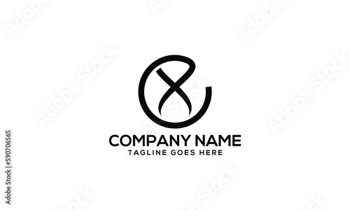 ex letter mark vector logo design, abstract monogram icon