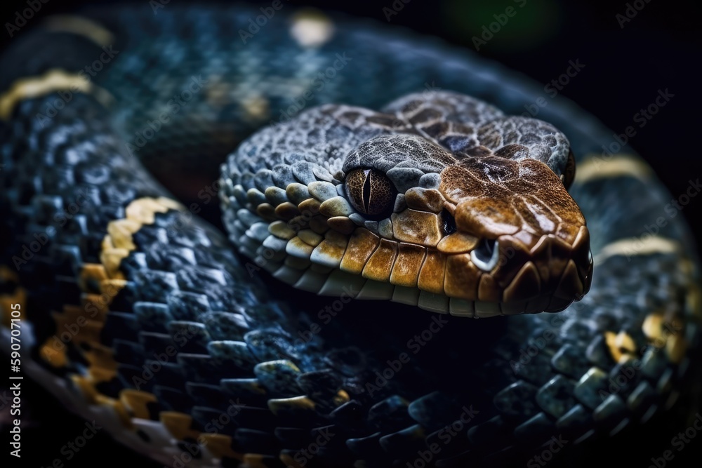 Snake, Shedding Its Skin, Symbol Of Rebirth And Transformation. Generative AI Snake, Shedding Its Skin, Symbol Of Rebirth And Transformation. Generative AI