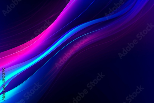 Colorful light burst and laser pointer for a modern abstract background with fast colors in the style of dark sky blue with copy space © Fokasu Art
