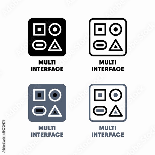 Multi interface vector information sign