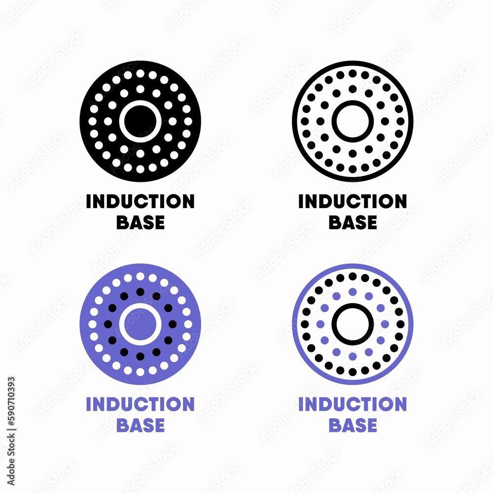 Induction base vector information sign Induction base vector information sign