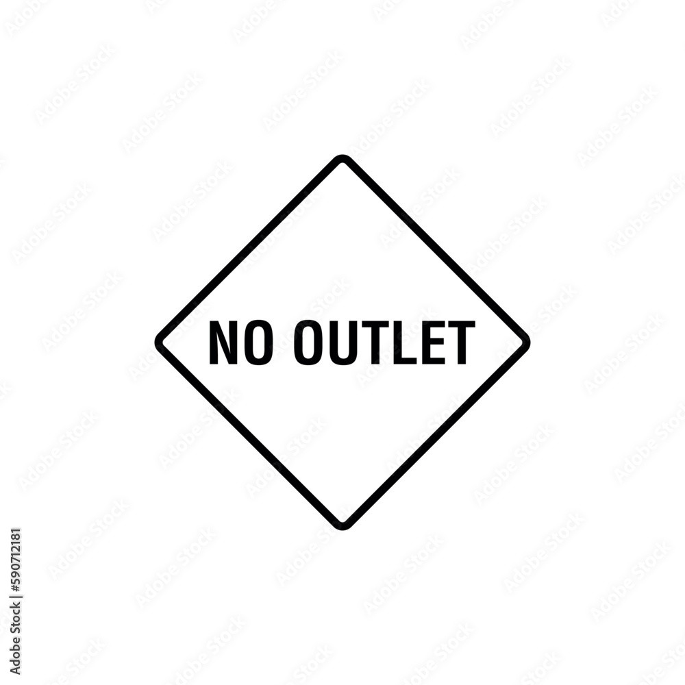 Black and White Color Traffic Sign Street Sign Icon Vector Template Black and White Color Traffic Sign Street Sign Icon Vector Template
